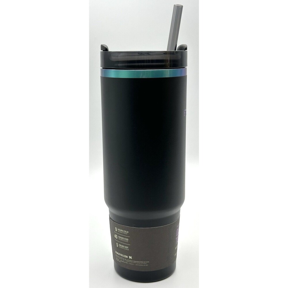 Stanley Quencher H2.0 Flow State 30oz Stainless Steel Black Chroma Tumbler - Picture 4 of 8